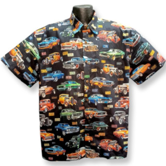 Hot Rods and Muscle Car Hawaiian Shirt